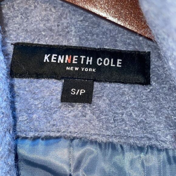 Kenneth Cole Women's Asymmetrical Pressed Boucle Wool-Blend Coat - Picture 3 of 11